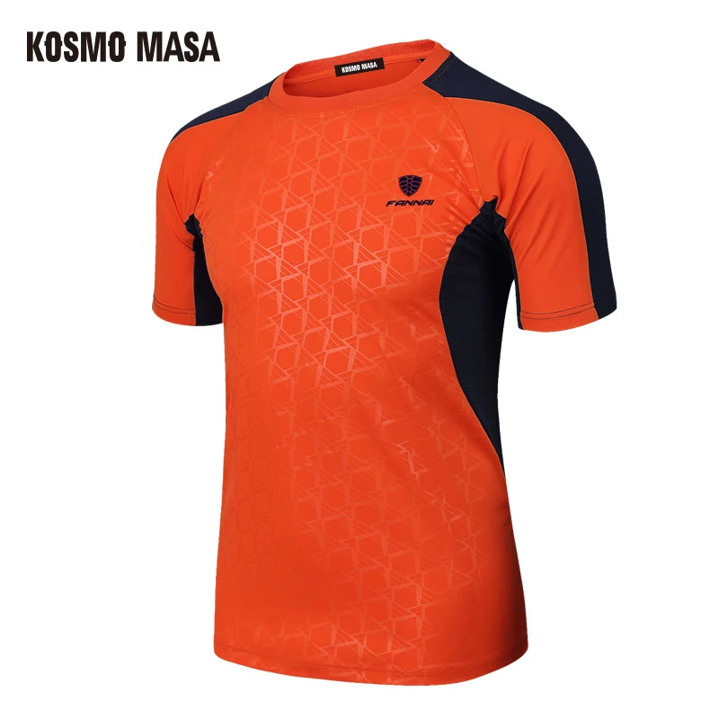 KOSMO MASA 2017 быстросохнущая футболка для мужчин с круглым вырезом летняя дышащая сетка Фитнес хип-хоп футболки трикотаж футболка TS0061