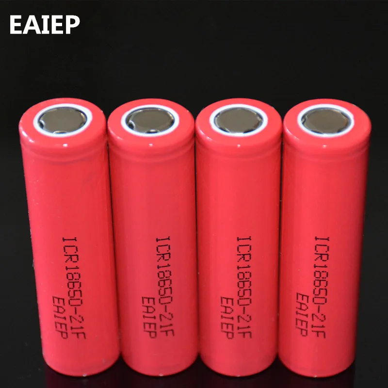 EAIEP 100% оригинал 2100 мАч 3 7 в 18650 литий ионная аккумуляторная батарея для ICR18650 21F