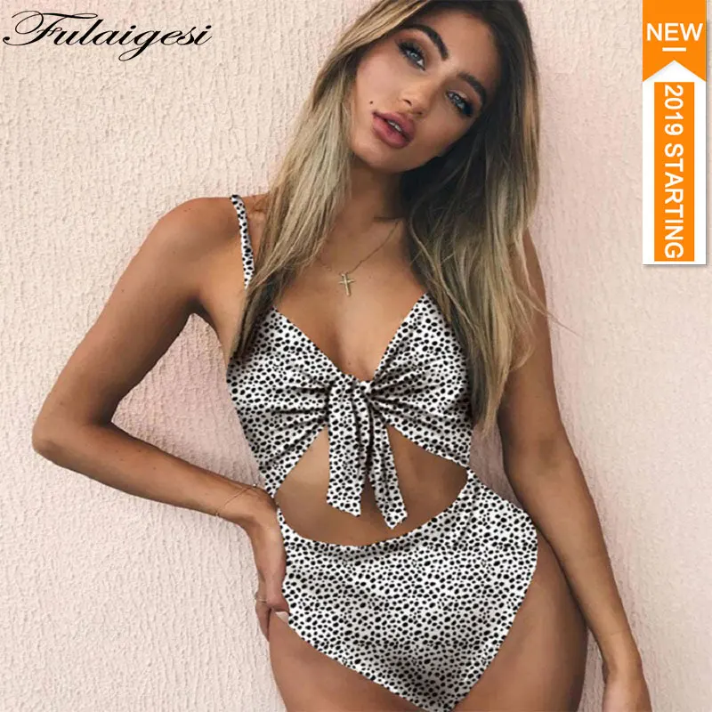 

Sexy Snake Print Bikini 2019 Hot Female Swimsuit Women Leopard Print Bikinis Set High Waist Dot Swimming Suits for Bathing Suit