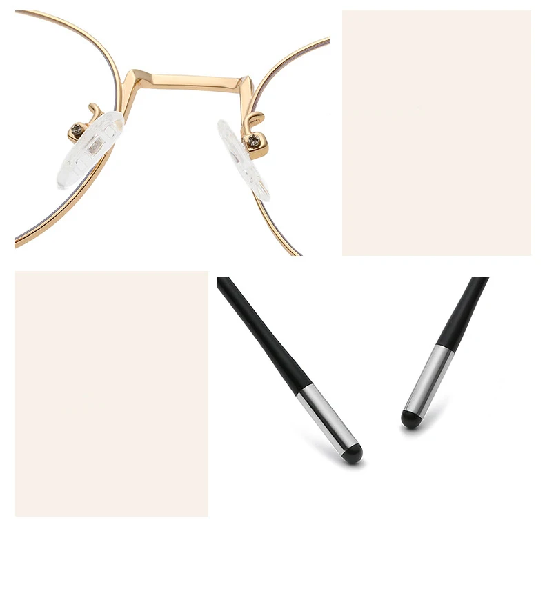 2019 новые ретро анти-синий свет Защита глаз плоское зеркало ультра легкие овальные очки оправа металлические мужчины и женщины