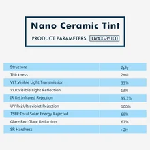 Sunice 0,5x30 м солнечные пленки UV400-35100 высокой теплоизоляции с лучшим качеством УФ-защита тонировка стекол от солнца 20in по 100ft