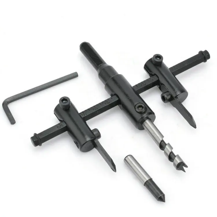Adjustable Metal cutter Alloy Steel 30mm-120mm Adjustable Circle Hole Saw Drill Bit Cutter Set for