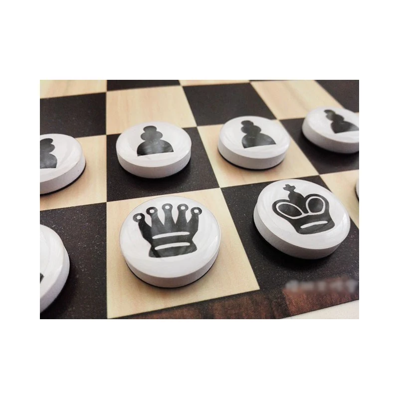Exquisite EVA Solid Plastic Chess Set Portable Iron Floppy Disk Children Gift Puzzle Sticking To The Wall Glued Onto Board Games board game magnetic chess set foldable chess board table games folding chess board chess pieces and board