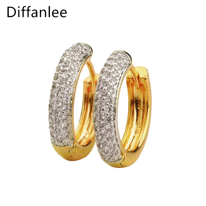 

Diffanlee Charm Fashion Europe hot sale Hoop Earrings For Women High Quality Jewelry Cubic Zirconia Earring