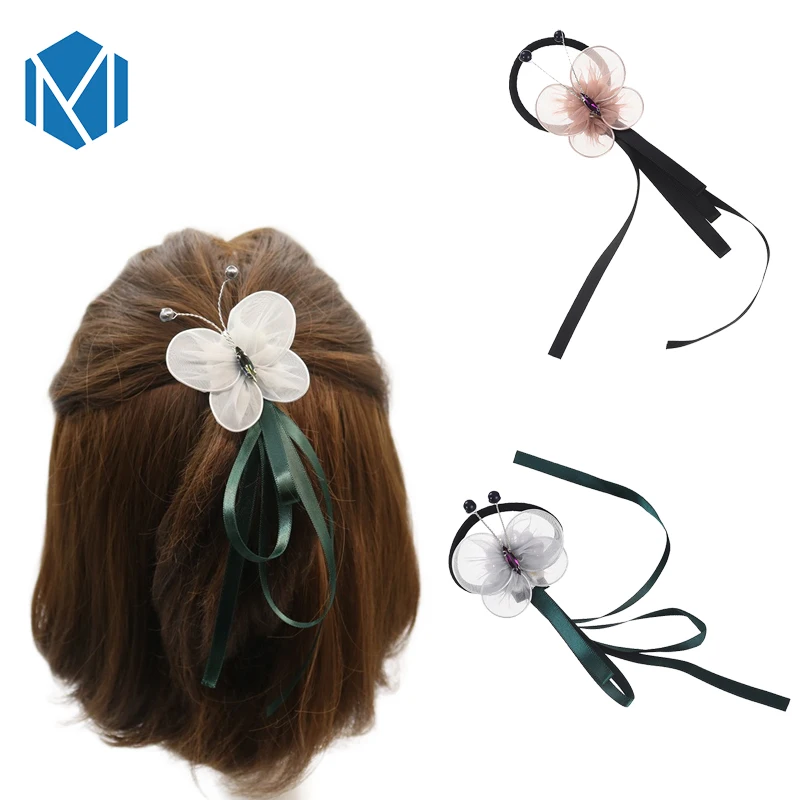 Mism Femmes Elastique Bandeau Papillon Porte Queue De Cheval