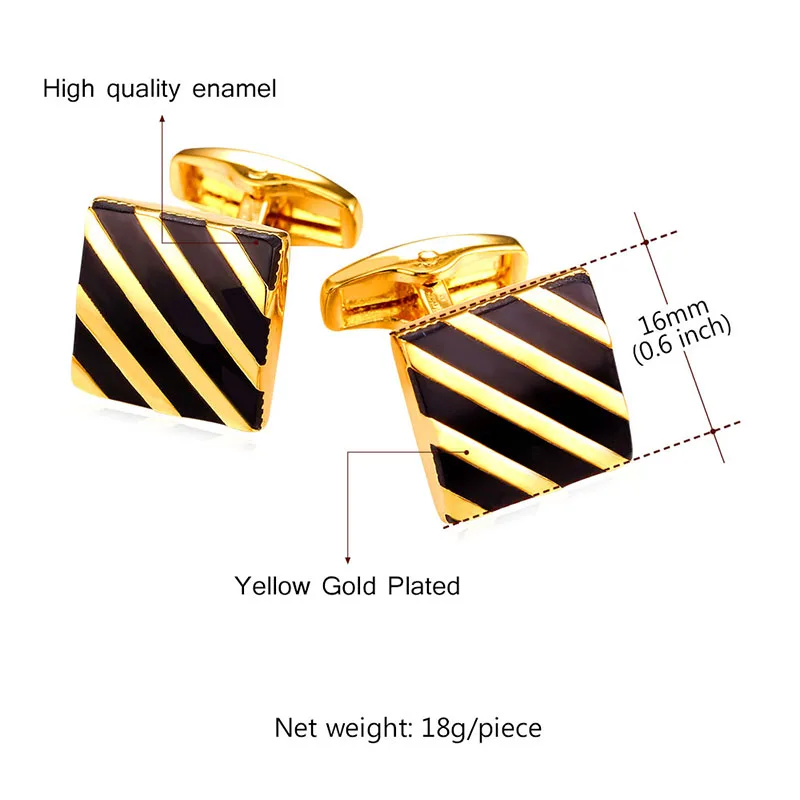 Diagonal Design Cufflinks