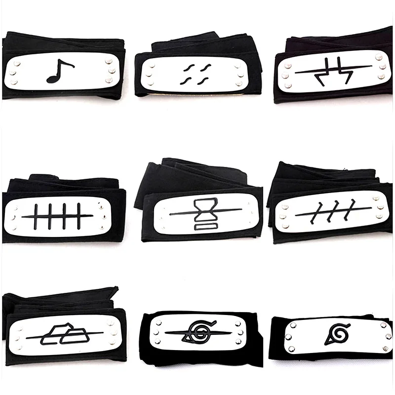 

Anime Cartoon Naruto Shippuden Headband Uzumaki Naruto Forehead Fashionable Guard Head Band Cosplay Accessories Action Figures