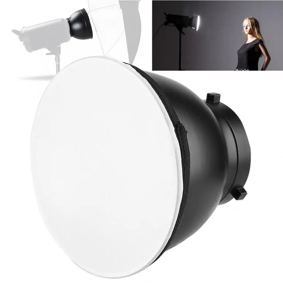 

New 7 Inch Bowens Mount Standard Reflector Diffuser Lamp Shade Dish + Honeycomb Grid for Photography Studio Flash Strobe Light
