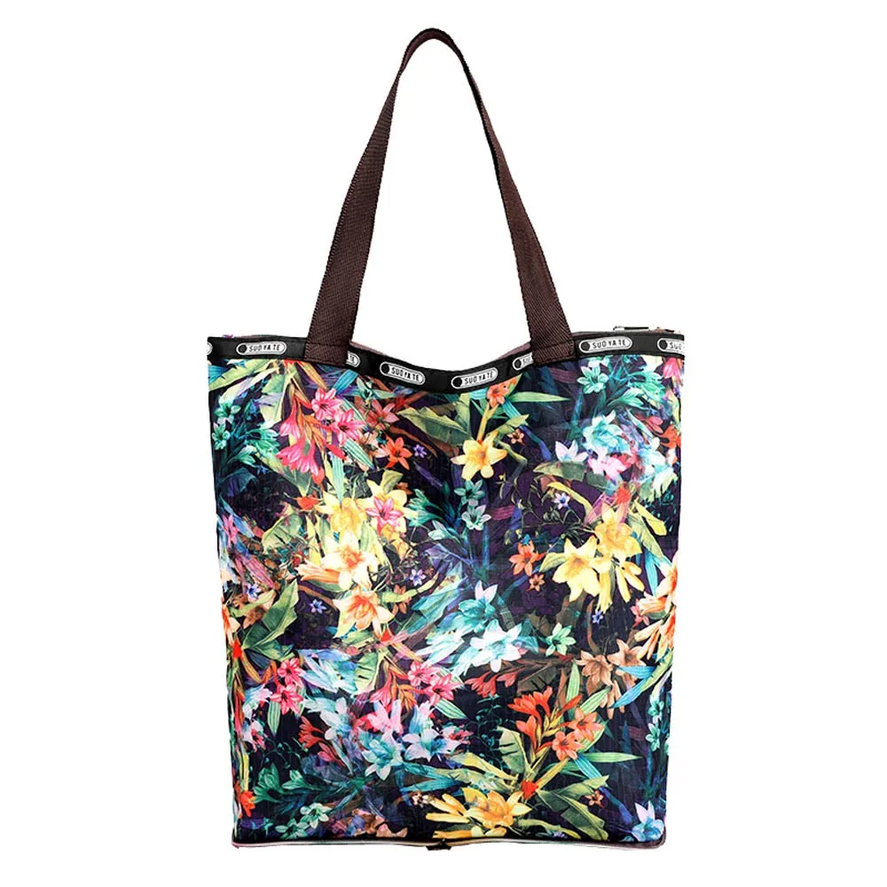 

OCARDIAN Shoulder bag tote bag Nylon Cloth Folding Bags Women's Handbag Printed Cloth Folding Bags Drop shipping CSV A1123#30