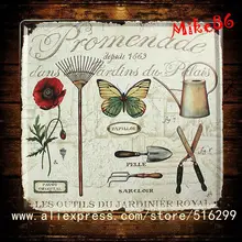 [Mike86] Променад Винтаж художественная дом паб Винтаж декоративная живопись 30*30 см H-14