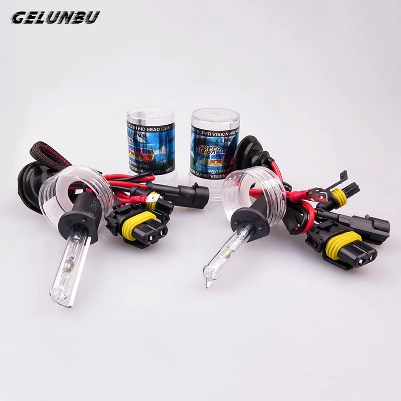 

Gelunbu Car Xenon Light 12V 55W H1 Xenon KIT LED Fog Bulbs Conversion Headlamp Bulb 4300K 5000k 6000k 8000k Car Light Source
