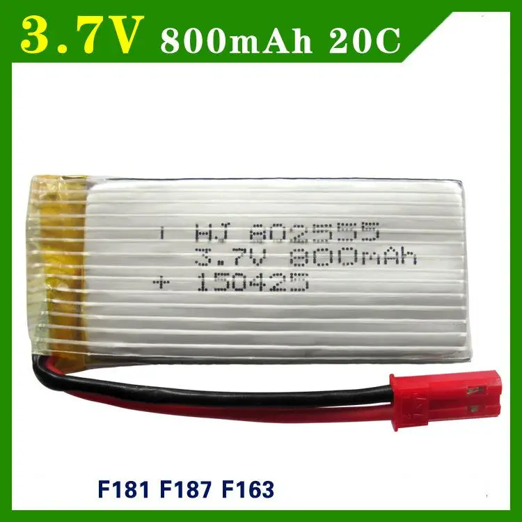 3 7 в 800 мАч Lipo батарея 20C вертолет H12C F181 F187 F163 высокая выносливость Высокая