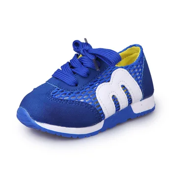 

Children's M Alphabet Shoes Mesh Running Kids Shoes Sports Non-slip Sneakers For Girls Boys (Single layer mesh)