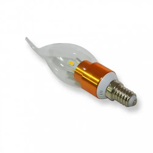 3W E14 AC110-240V Warm White Gold Candle Bulb Energy Saving led Candle Bulb Candelabra bulb -1