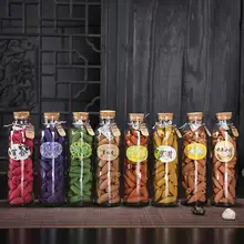 60 шт./бутылки Цветной обратного Ладан природных зерна ароматерапия индийский Сандал Роза лаванда; Жасмин Зелёный чай Роза