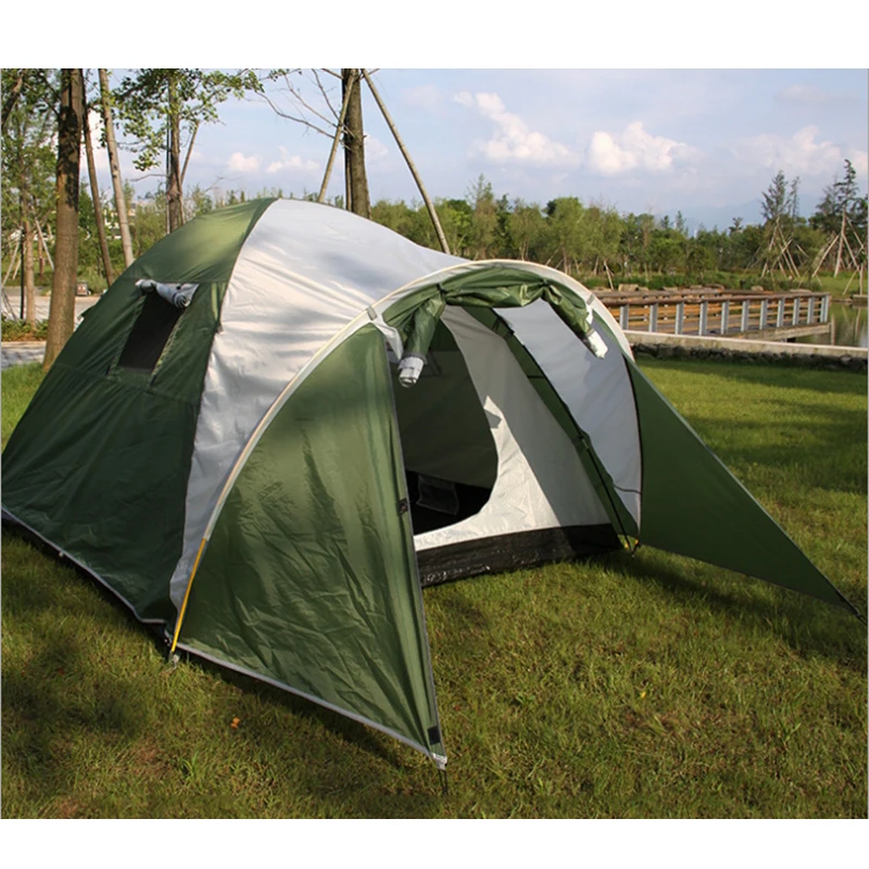 

3-4 persons 1hall 1room high quality family camping tent waterproof outdoor tent with hall/inner tent with mosquito net