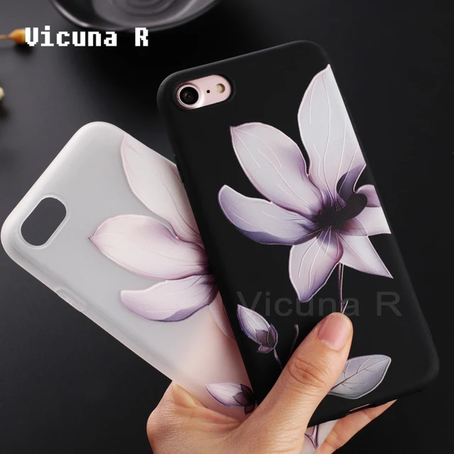 Soft 3D Relief Phone Cases For iPhone 5, 6, 7, 8, X 2