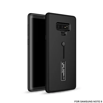 

200pcs Hybrid PC + TPU Finger Loop Strap Case For Samsung Galaxy S10 E S9 S8 Plus Note 9 8 A8 A6 Plus Matte Anti-Scratch Cover