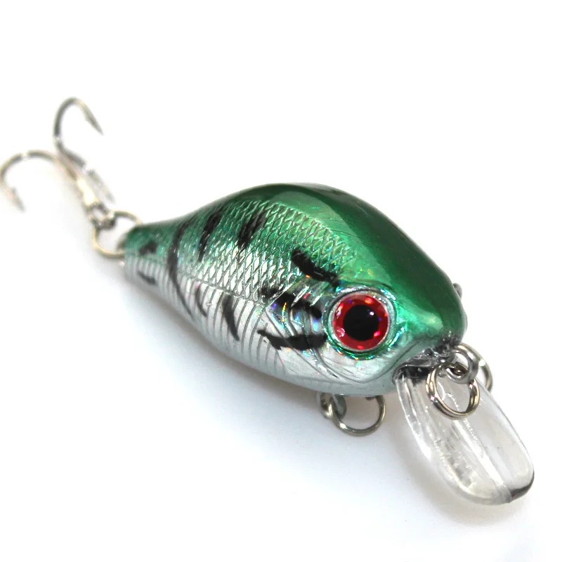 8.5G 7.5CM Artificial 3D Eyes Fishing Lure Hard Clubby Fatty Bait Lures