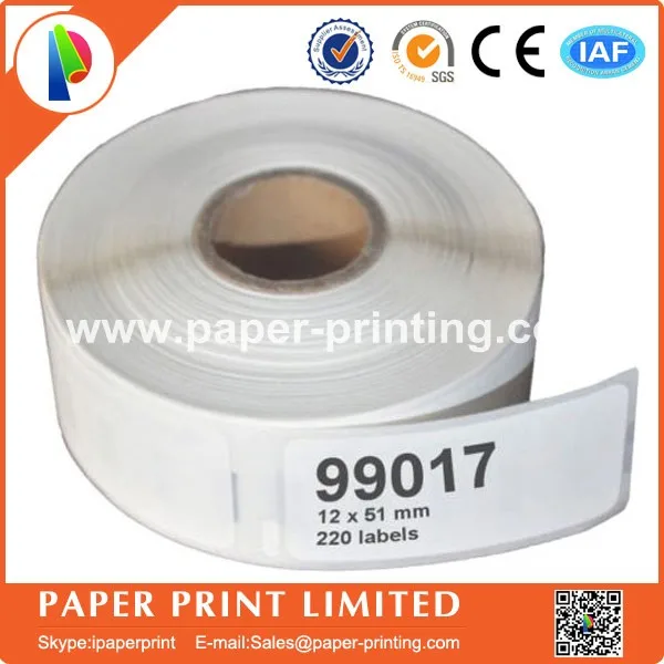 

5 Rolls Dymo 99017 Label 21.5mm*51mm 220Pcs Compatible for LabelWriter 400 450