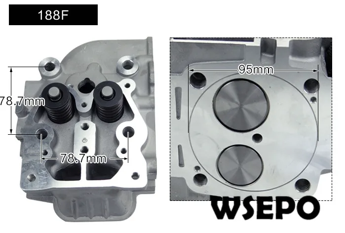 188F cylinder head assy-1