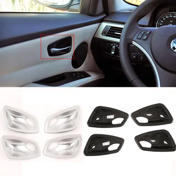 

4 pcs car Inner door bowl cover/ Car door inner shake handshandle sticker for BMW 3 Series E90