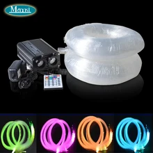 Maykit светодиодный RGBW волокно с мульти-цветная ткань свет для DIY 0,75 мм потолочный комплект наружный оптоволоконный для установки бассейна