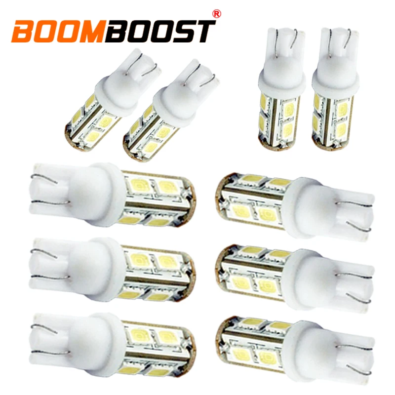10 шт. хорошее качество DC12V Белый светодиодный 9SMD 5630 5730 Автомобильный клиновидный