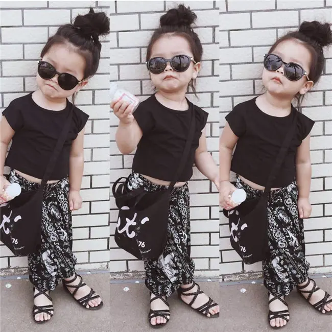 Summer Kids Girls Hip Hop Clothing Sets Fashion Toddler Short Sleeve T Shirt Topprint Pants Suit For Children Kit Outfits In Clothing Sets From Mother Summer Kids Girls Hip Hop Clothing Sets Fashion Toddler Short Sleeve T Shirt Topprint Pants Suit For Children Kit Outfits In Clothing Sets From Mother