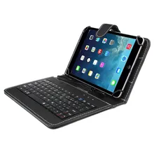 Fiable 7 pouce Universel Housse En Cuir avec Micro USB Clavier Pour Tablet PC cas de clavier Universel pour 7 “tablet.