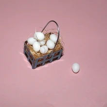 1/12 кукольный домик миниатюрная Мини Корзина для яиц модле ролевые игры Кухня Детские аксессуары игрушки