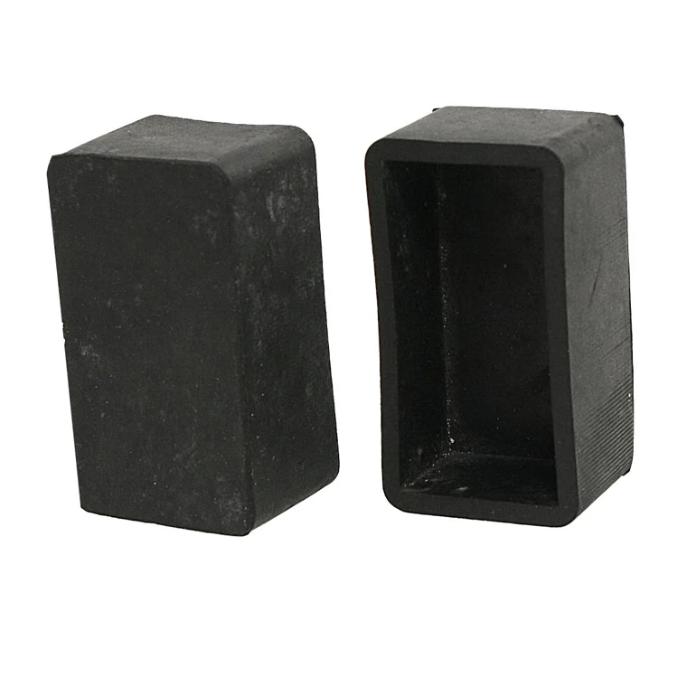 

Boutique 25mm x 50mm Inner Size Chair Table Leg Rectangle Covers 10 Pcs