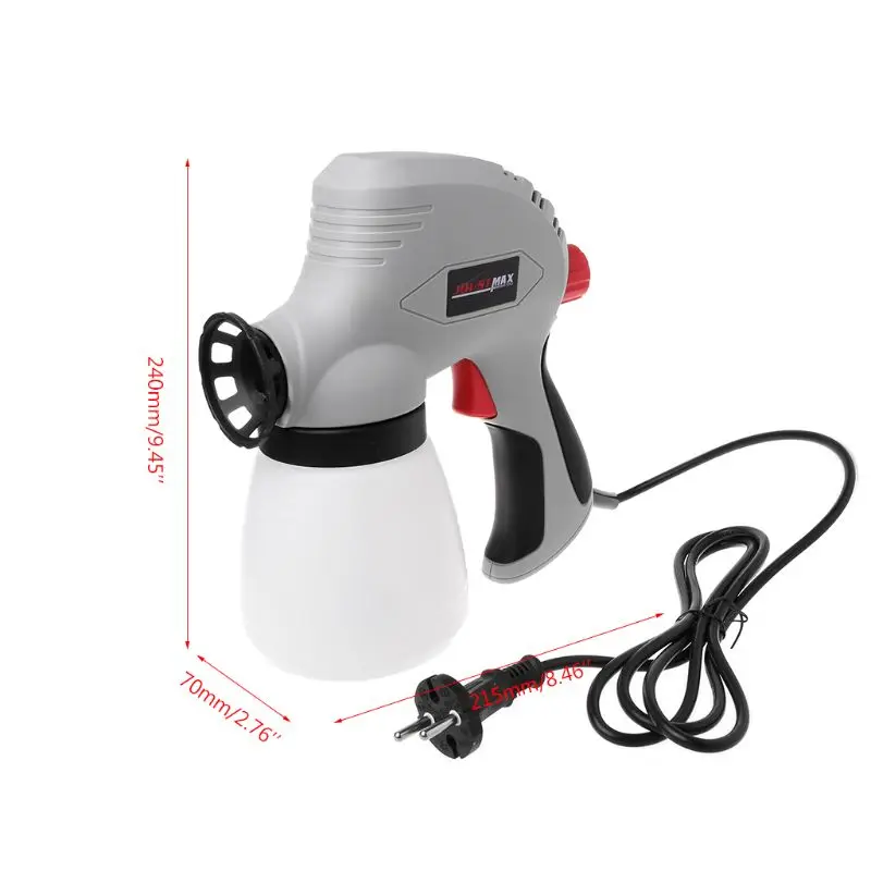 

120W 800ml EU Plug Electric Spray Gun Paint Sprayer Hand Held Sprayer Gun For Painting Cars Wood Furniture Wall Woodworking