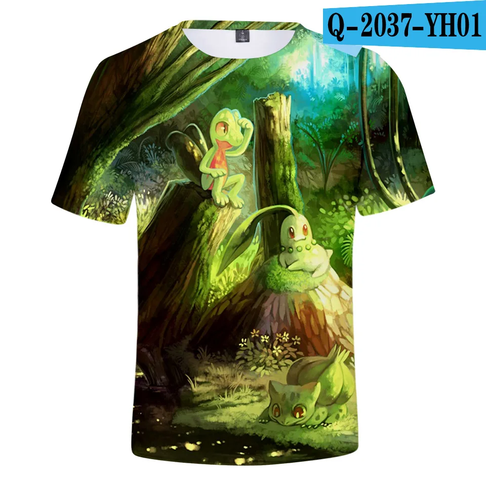 Z& Y/костюм для детей от 3 до 20 лет футболка «Pokemon go» Детские футболки, футболка с 3d принтом модные летние повседневные футболки, одежда с рисунком Пикачу, Прямая поставка