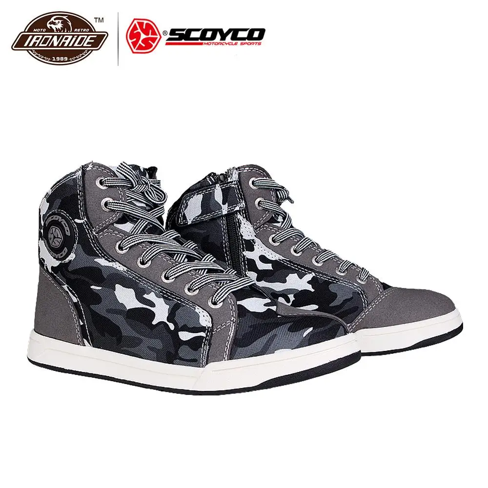 

SCOYCO Motorcycle Boots Men Road Street Motorcycle Shoes Bato Motocross Boots Breathable Moto Protective Gear