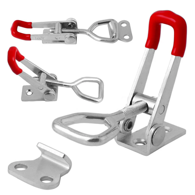 

5pcs/Set GH-4001 Quick Toggle Clamp 100Kg/220Lbs Holding Capacity Clip Durable Metal Latch Hand Tool for Machine Operation