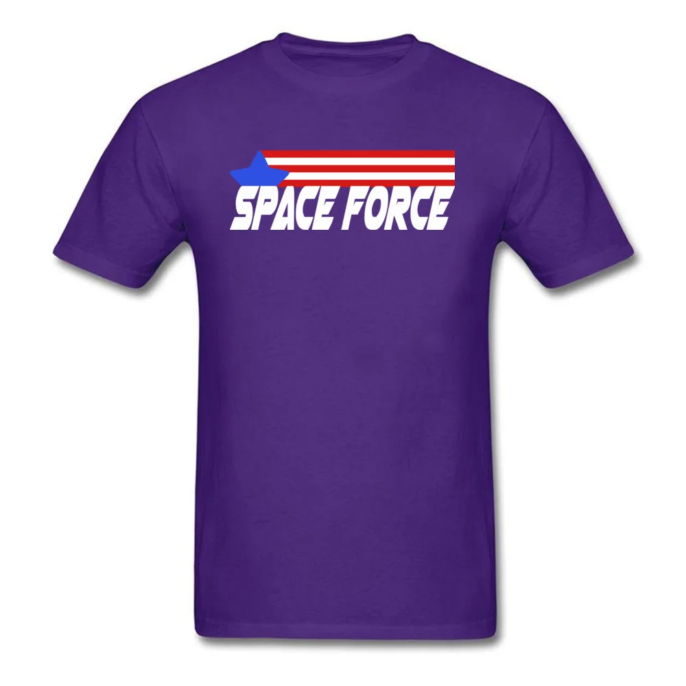 Space Force Crewneck T Shirt Fall T Shirt Short Sleeve 2018 Discount Pure Cotton Printed Tee-Shirts 3D Printed Men Space Force purple