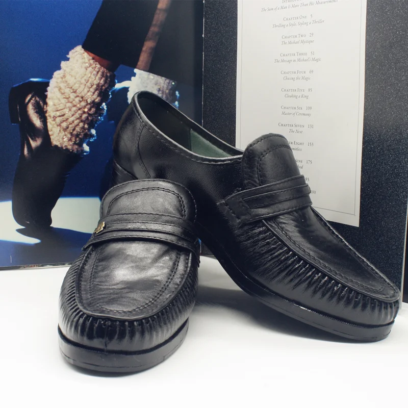 Zapatos de cuero MJ Michael Jackson, Colección clásica, Easy Moonwalk Dancing, Punk, fiesta, regalo jackson dance shoesmichael jackson shoes - AliExpress