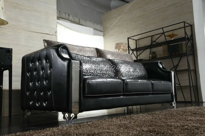 2017 Free Shipping to POZNAN Modern Top Fashion Sofas For Living Room Sofa Set Living Room Furniture With Genuine Leather Sofa