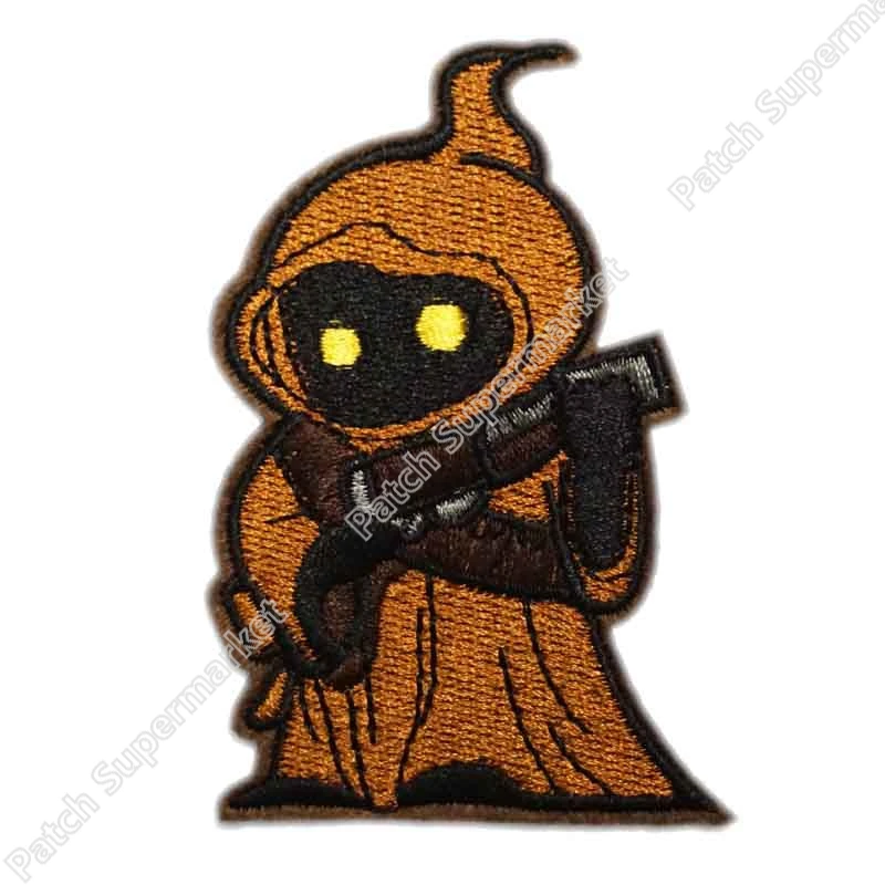 

3.14" Star Wars Garden State Comic Con Jawa Uniform TV Movie Series Embroidered IRON ON and SEW ON Cool Patch Badge