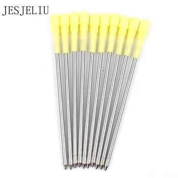 

10PCS/LOT Wholesale Ballpoint Pen Refills 8.2cm short blue and black ink refill 82MM replacement School Stationery Supplies