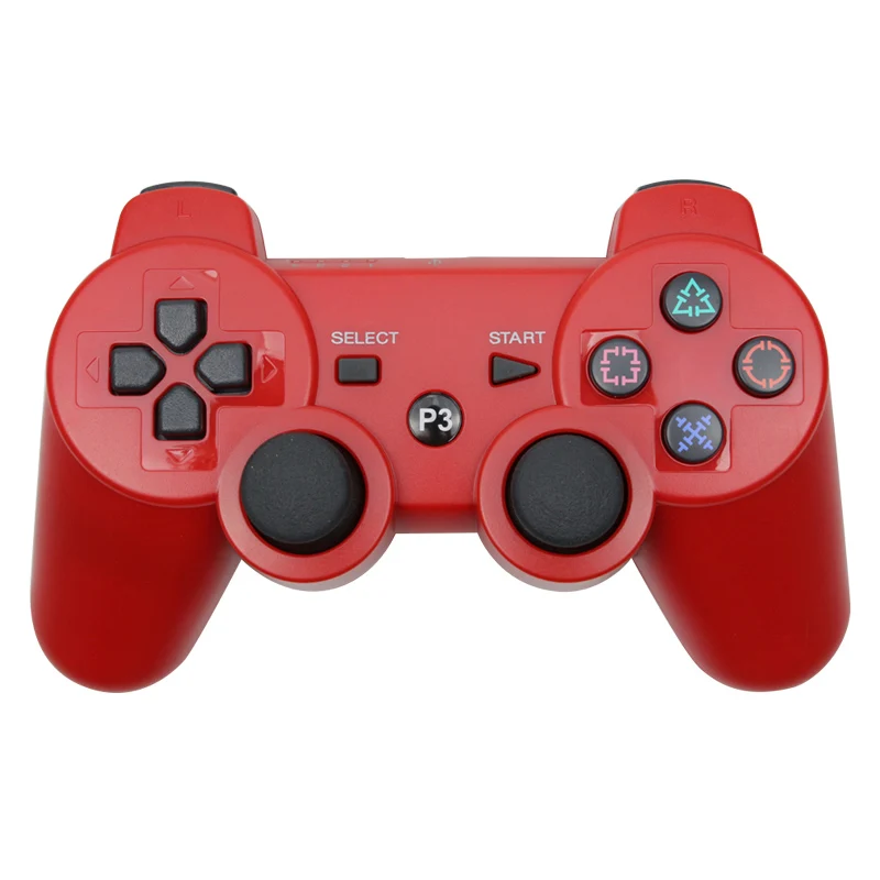 Для SONY PS3 контроллер Bluetooth беспроводной геймпад для Play Station 3 джойстик консоль для Dualshock 3 SIXAXIS контроллер для ПК - Цвет: Red