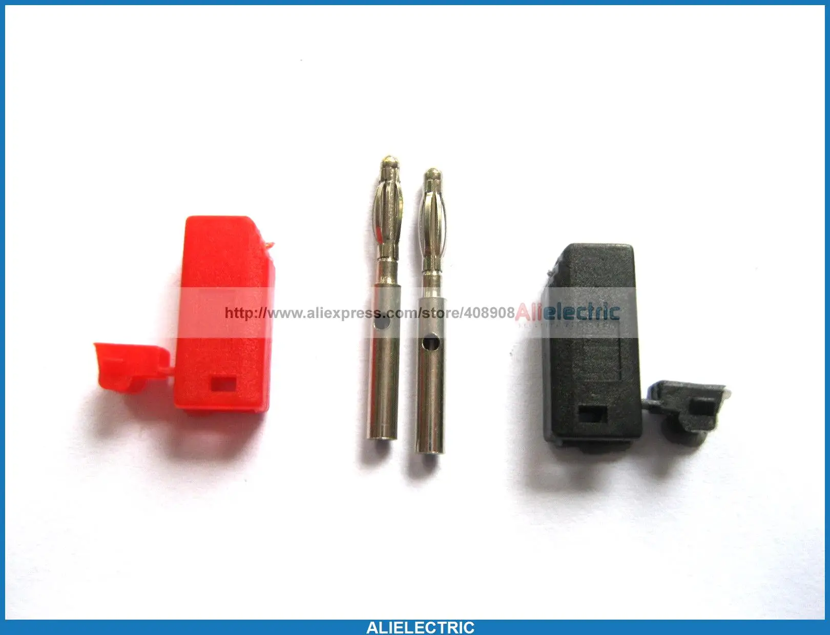 

20 Pcs 2mm Nickel Plated Banana Plug 2 Color Red Black