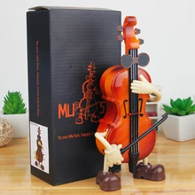 Caja de música de violonchelo Vintage 18 notas movimiento de caja musical DIY música romántica regalo de navidad regalo de cumpleaños decoración del hogar