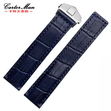 Высококачественный ремешок для часов Ремешок из натуральной кожи 19 мм 20 мм 22 мм Мужские часы-браслет аксессуары