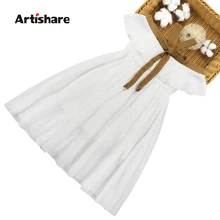 Платье для девочек 6, 8, 10, 12, 14 лет, детское праздничное платье Белые пляжные платья для подростков новейшая детская одежда летняя одежда для девочек