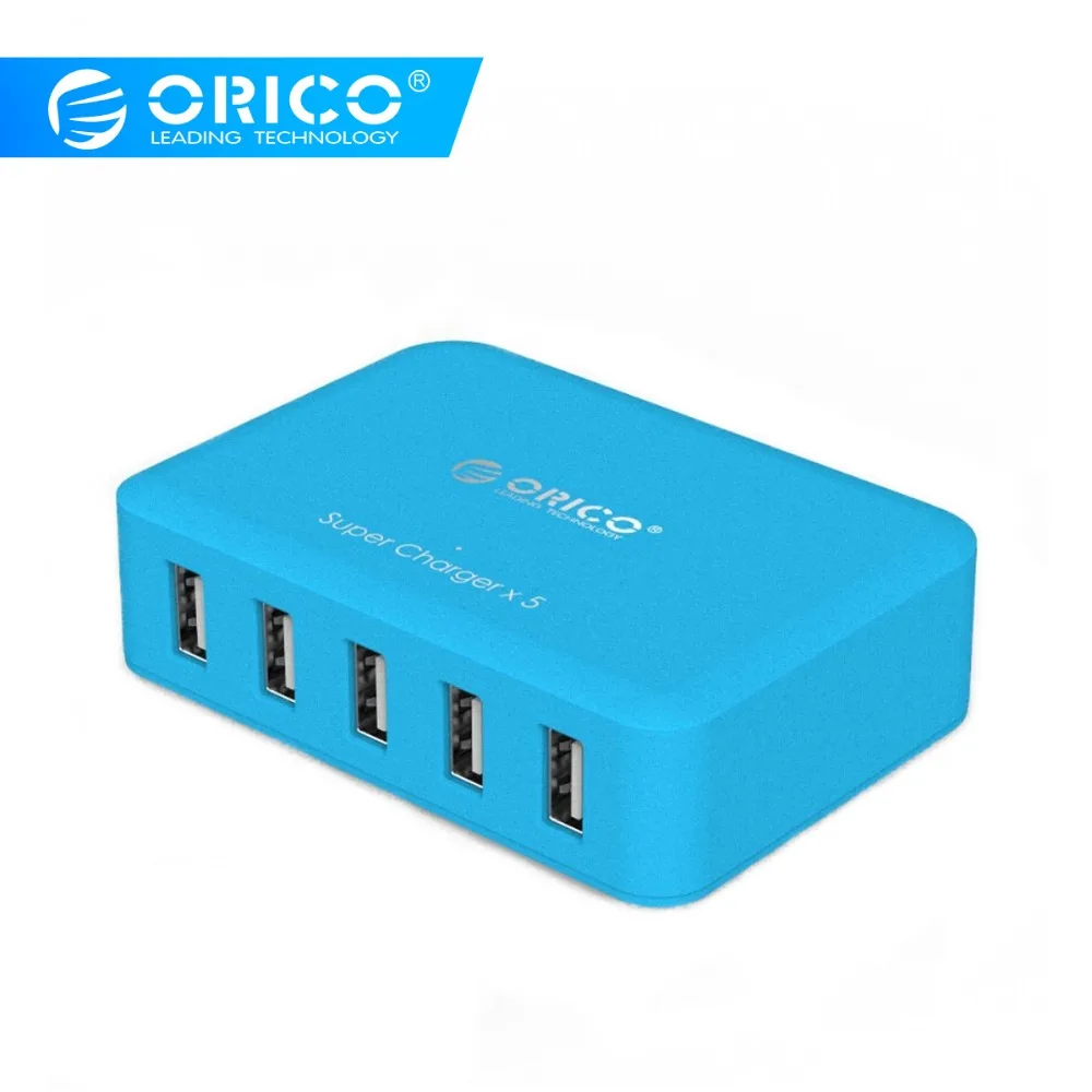 ORICO 5 порт 40 Вт 5V2. 4*5 Micro USB зарядное устройство с ЕС/США/Великобритания/AU адаптер питания для телефона/Pad