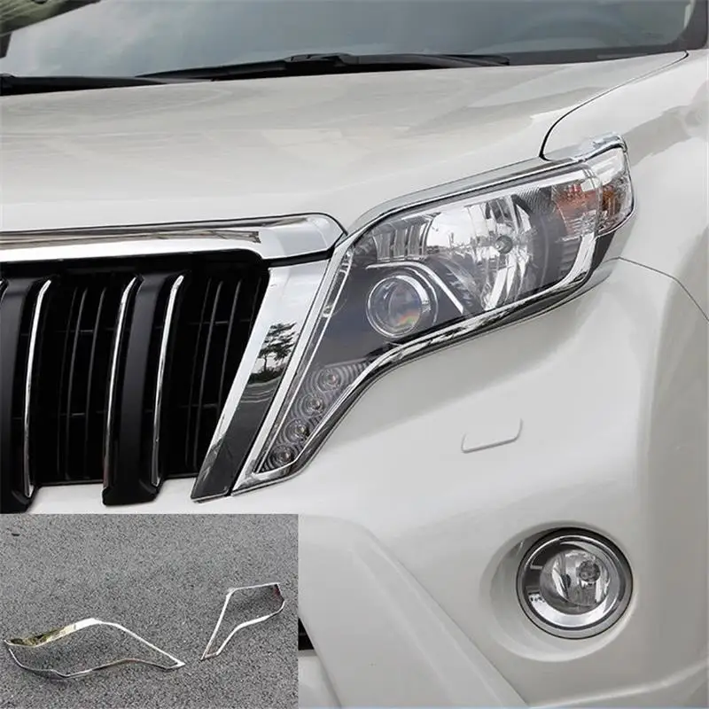 

Grille automobile decorative car styling covers accessory sticker strip modification bright sequins 14 15 16 17 FOR Toyota Prado