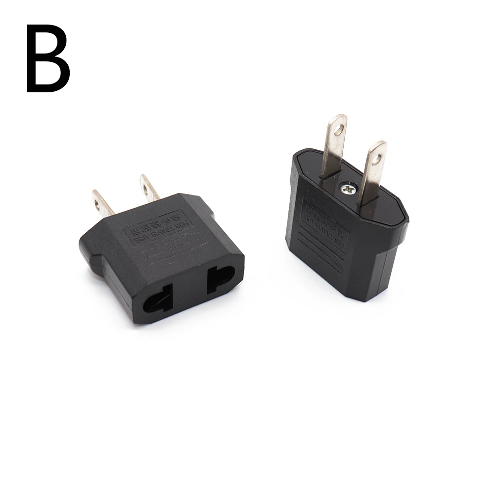 2PCS European US AU EU Plug Adapter American Japan China US To EU Euro Travel Power Adapter Plug Outlet Converter Socket