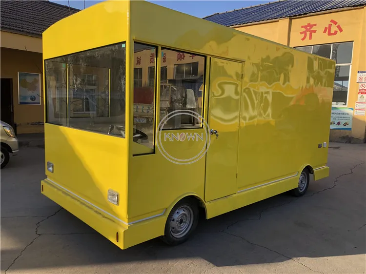 

4.2m CE certificated can customized electric food truck mobile food cart fast food trailer for sale